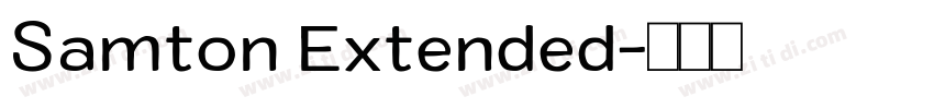 Samton Extended字体转换